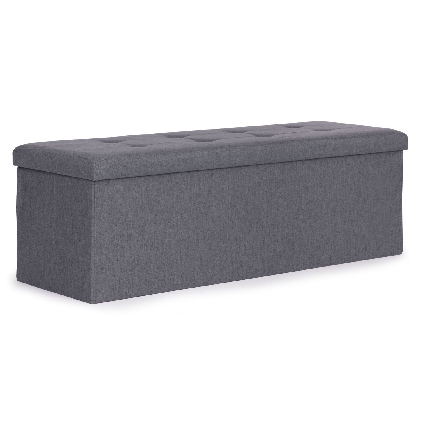 Storage Ottoman with Seat, 111x38 cm, Light Grey