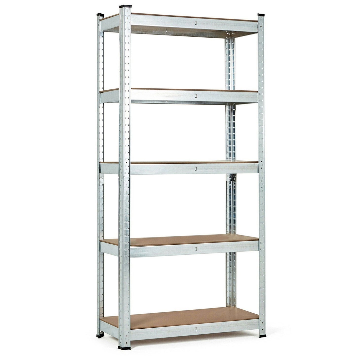 Storage Rack 205x120x45 cm Galvanized Steel, 5 Shelves, 875 kg Capacity ModernHome
