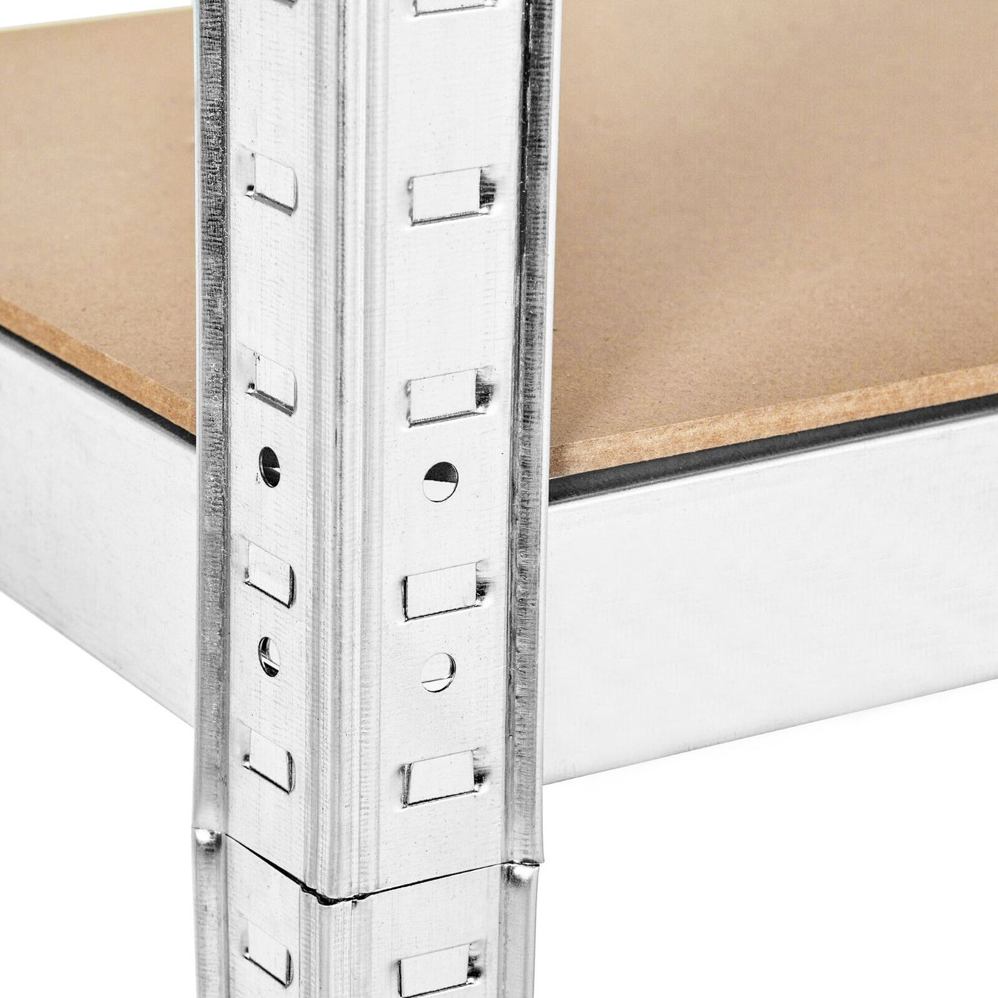 Storage Rack 222x110x50 cm Galvanized Steel, 6 Shelves, 1050 kg Capacity ModernHome