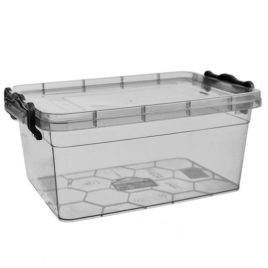 Storage box 3L with lid and tight plastic clips