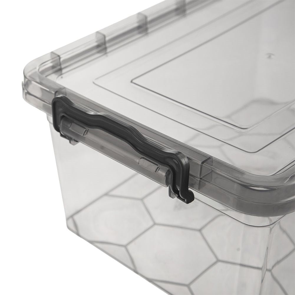 Storage box 9L with lid and tight clips, food safe