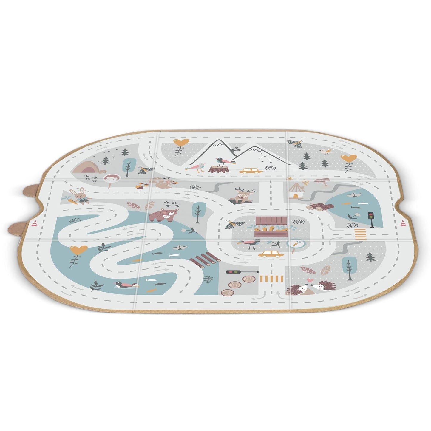Storage box and play mat NK-408 Nukido - gray