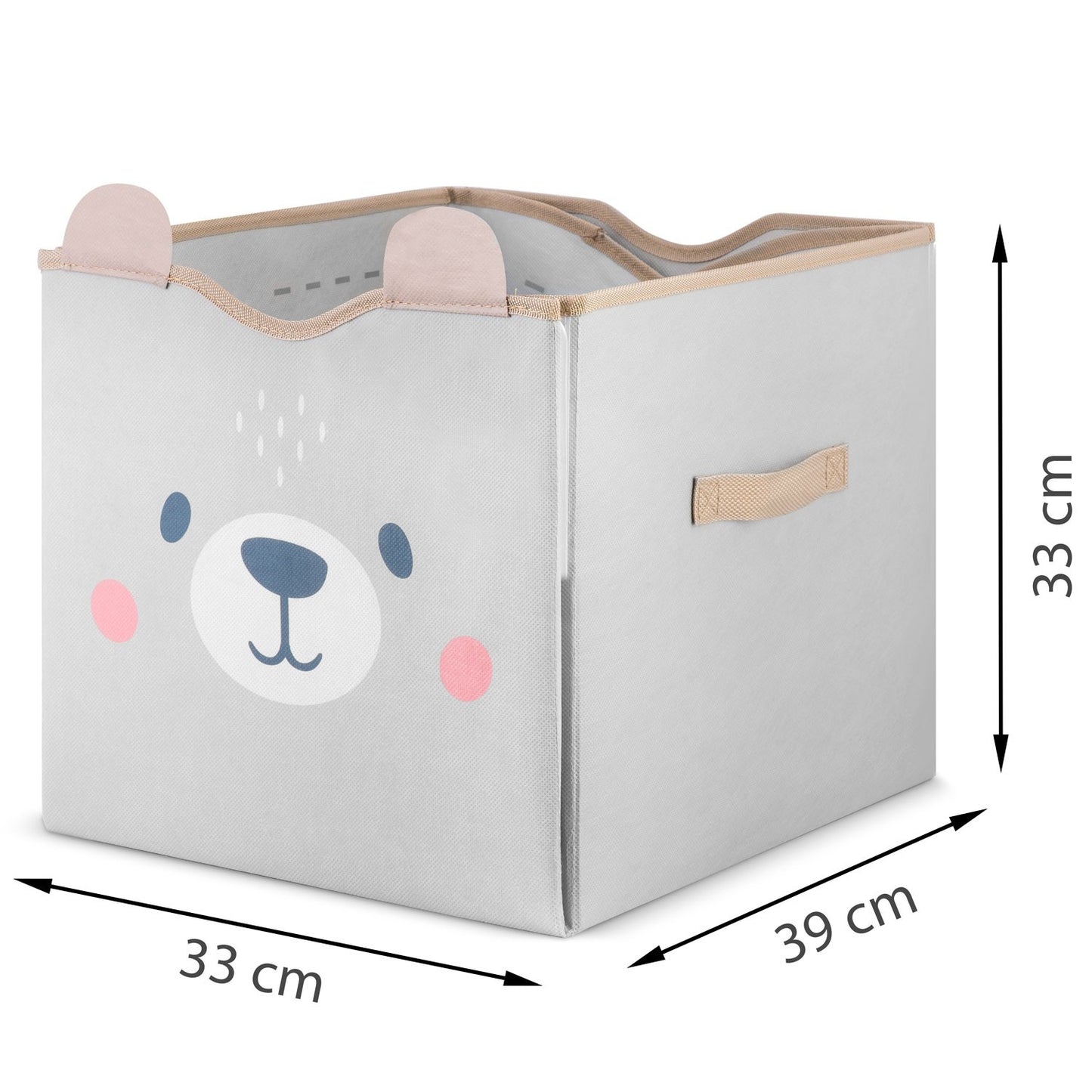 Storage box and play mat NK-408 Nukido - gray