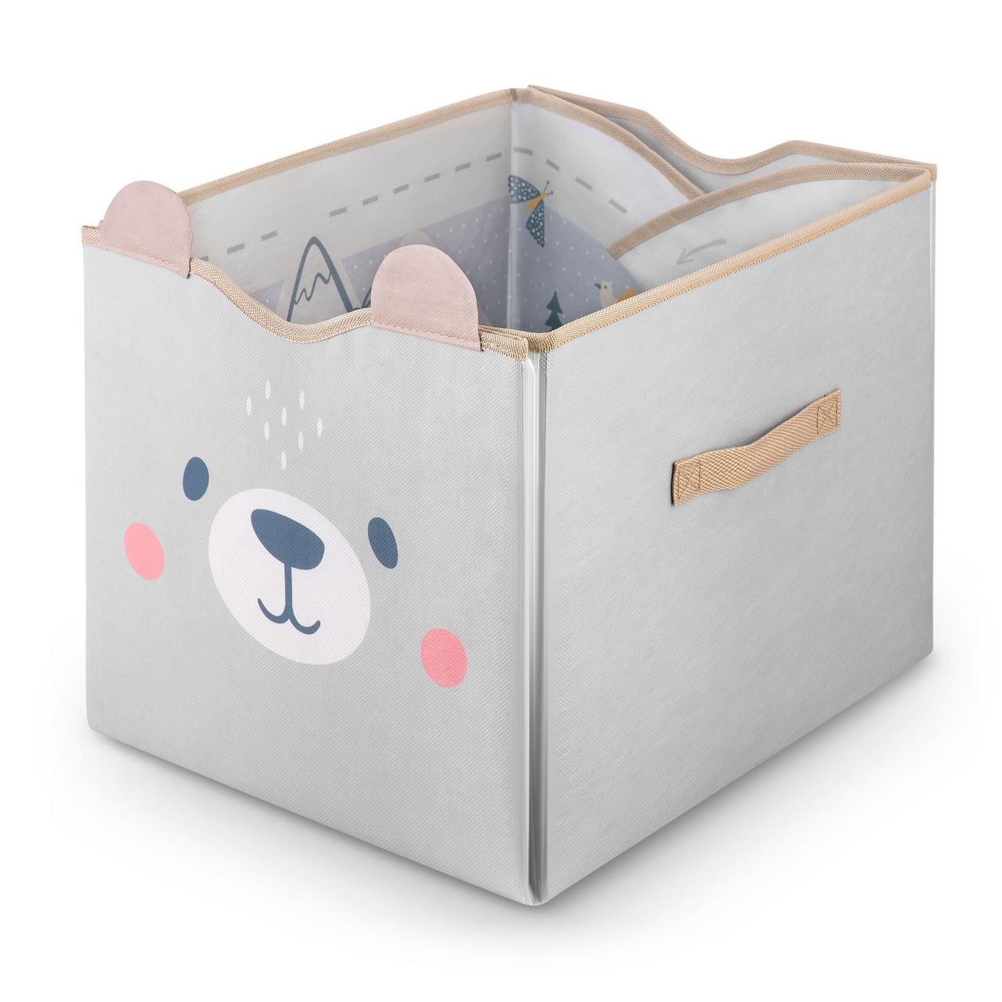 Storage box and play mat NK-408 Nukido - gray