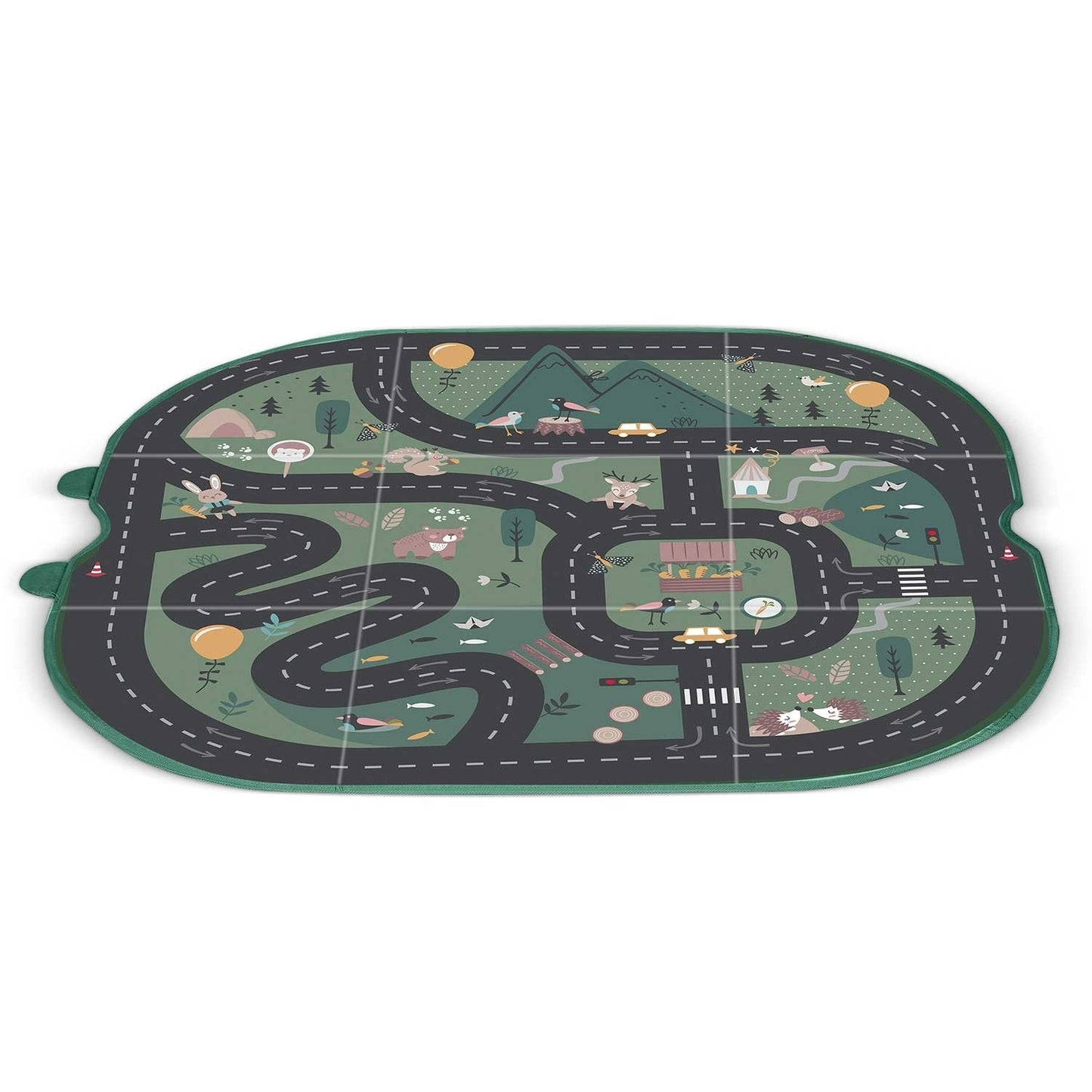 Storage box and play mat NK-408 Nukido - green