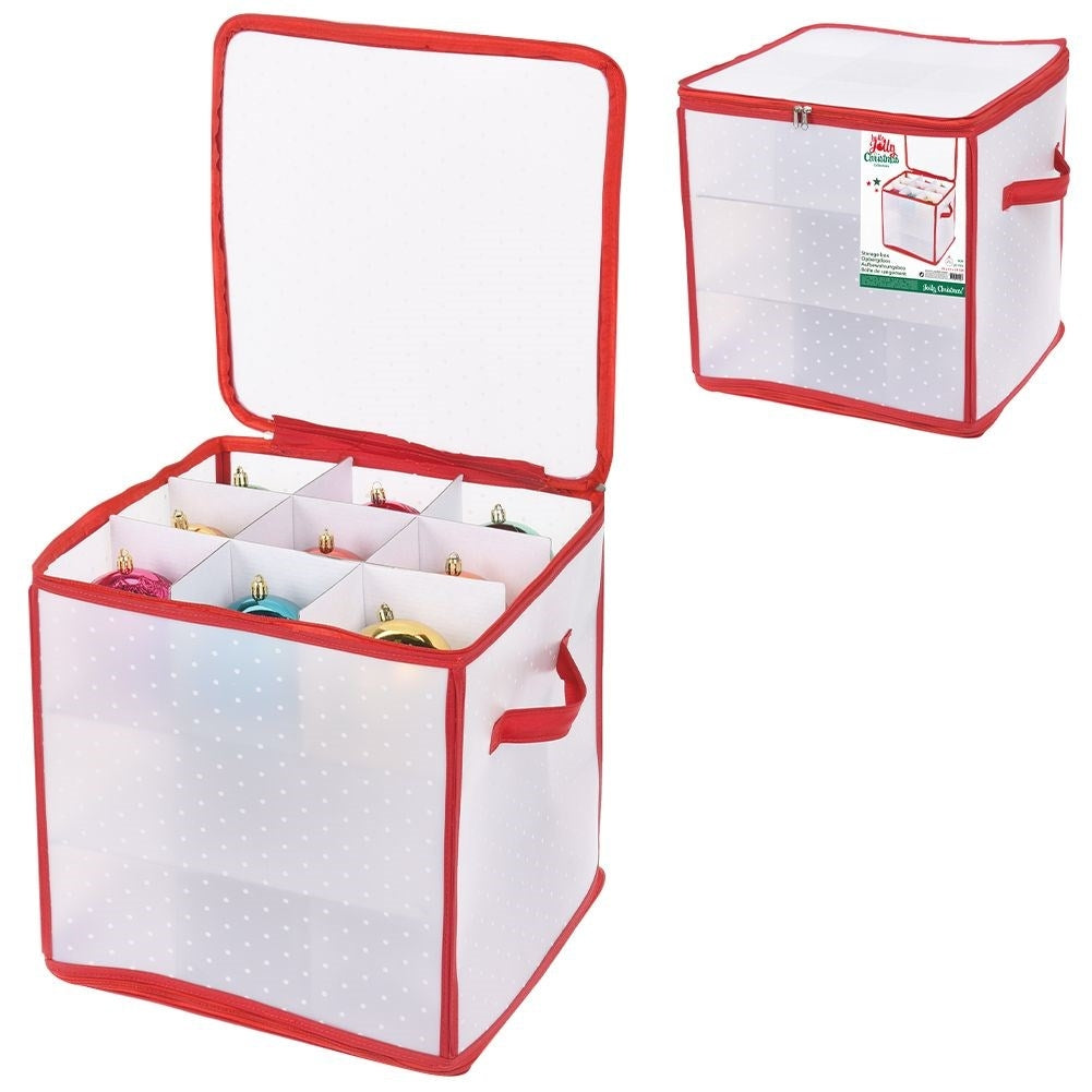Storage box for 27 Christmas tree balls, max 9 cm in diameter