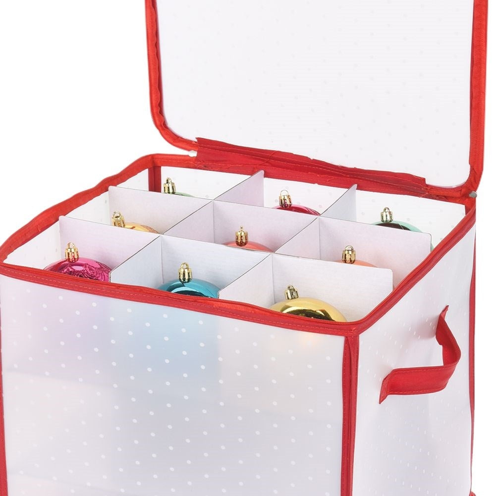 Storage box for 27 Christmas tree balls, max 9 cm in diameter