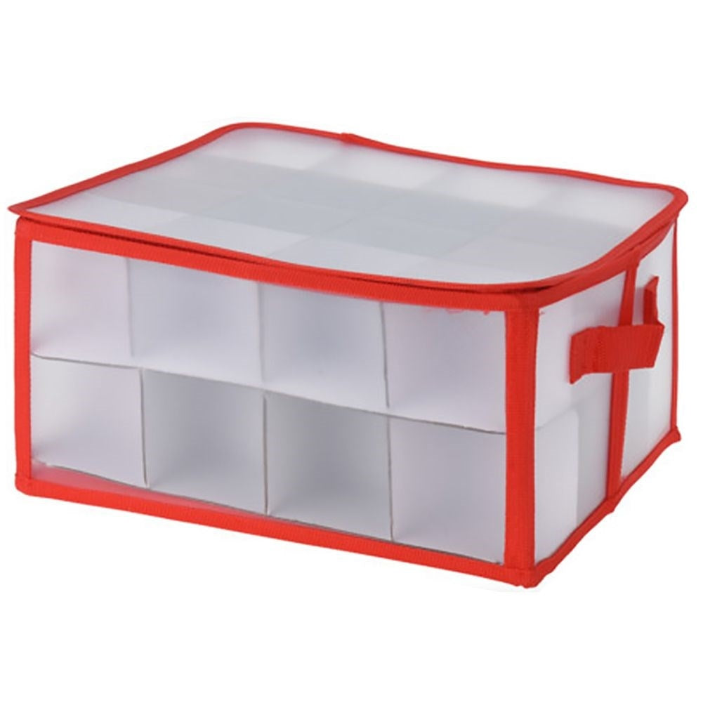 Storage box for 32 Christmas tree balls, max 7 cm in diameter