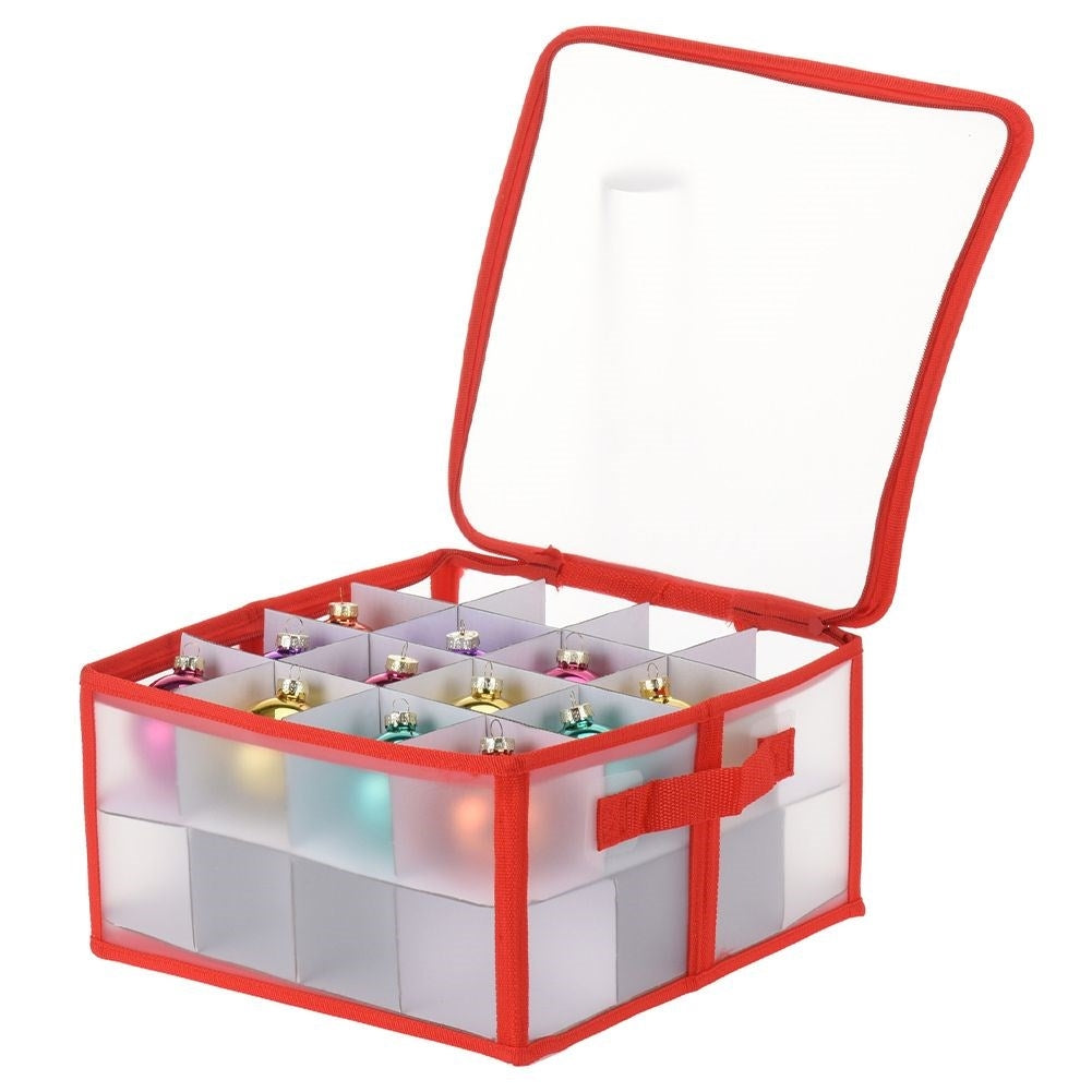 Storage box for 32 Christmas tree balls, max 7 cm in diameter