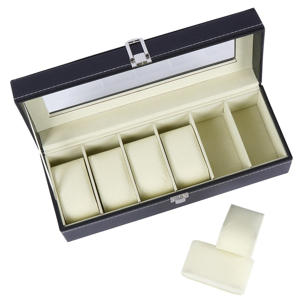 Storage box for 6 Watches in Organic Leather