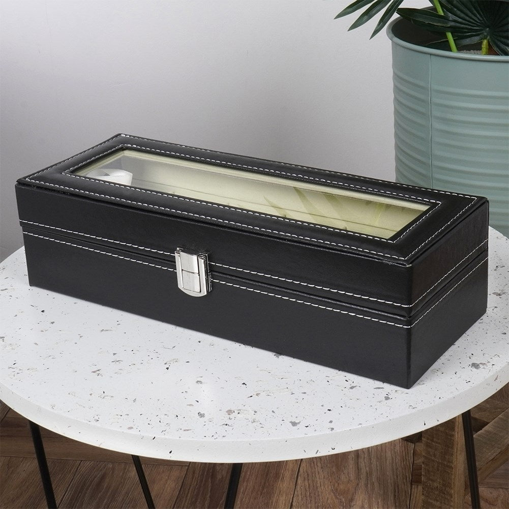 Storage box for 6 Watches in Organic Leather