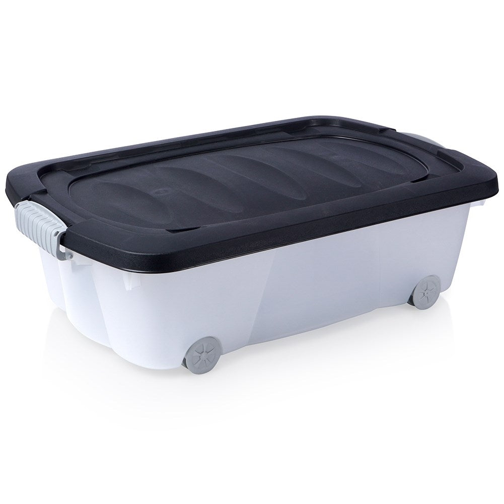 Storage box on wheels - large capacity, durable, versatile