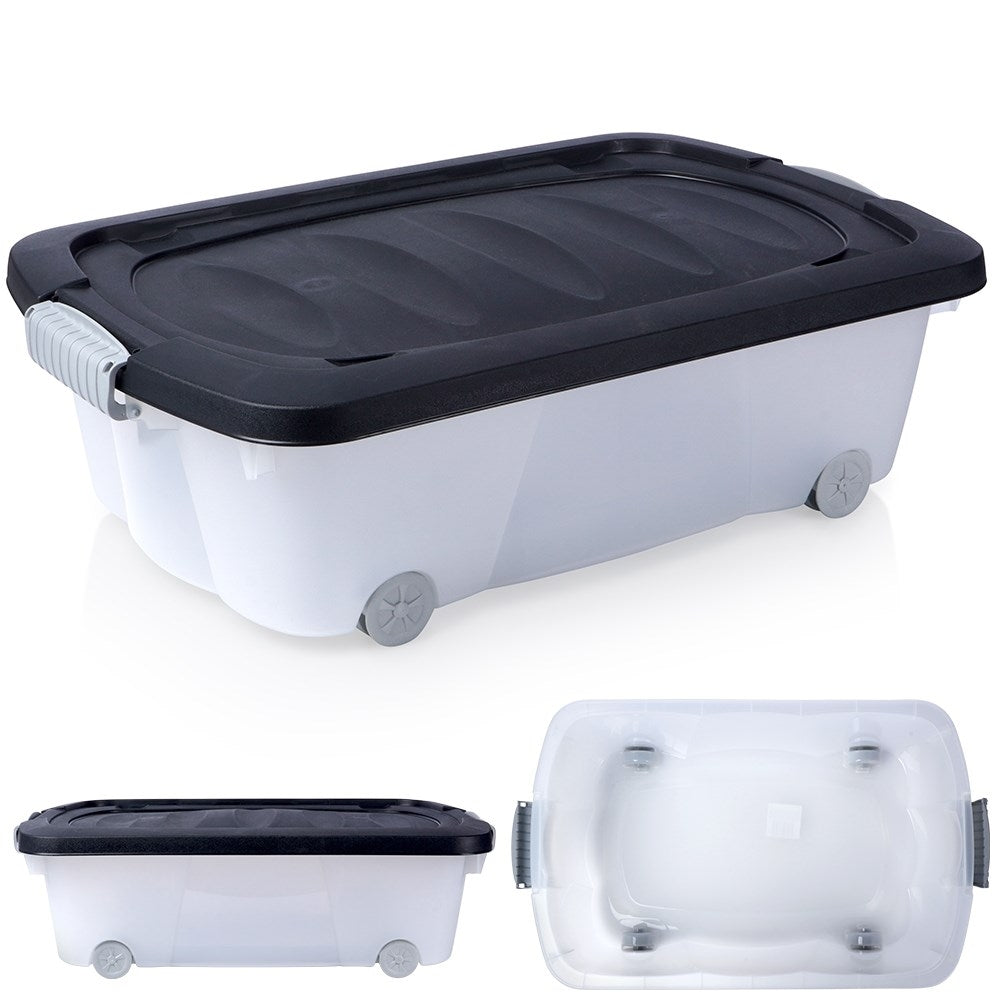 Storage box on wheels - large capacity, durable, versatile