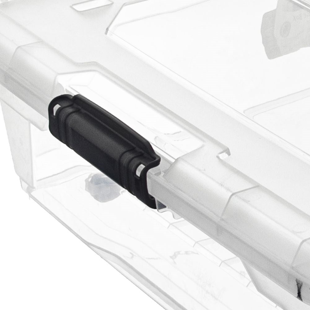 Storage box on wheels with large capacity and durability