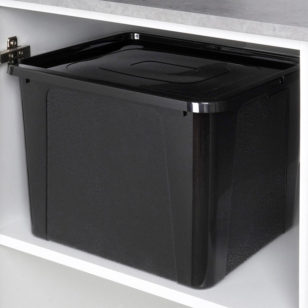 Storage box with lid - Durable and organizing in black