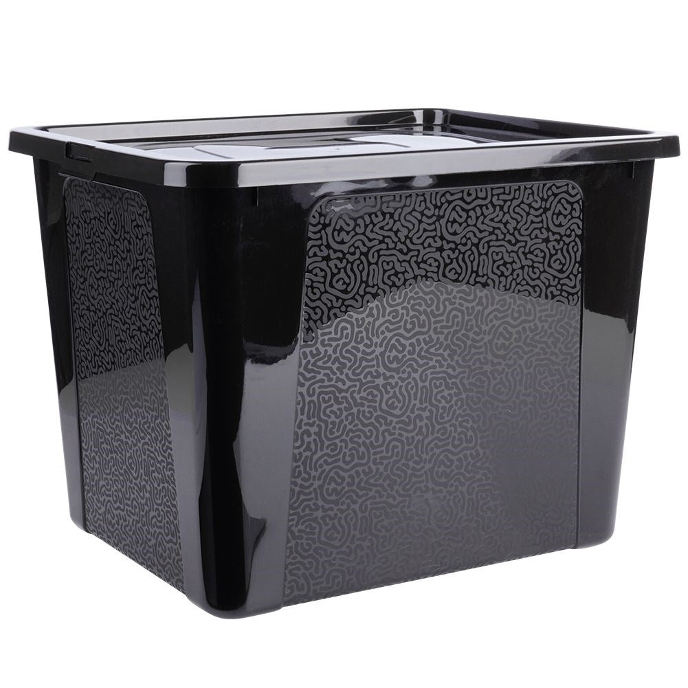 Storage box with lid - Durable and organizing in black