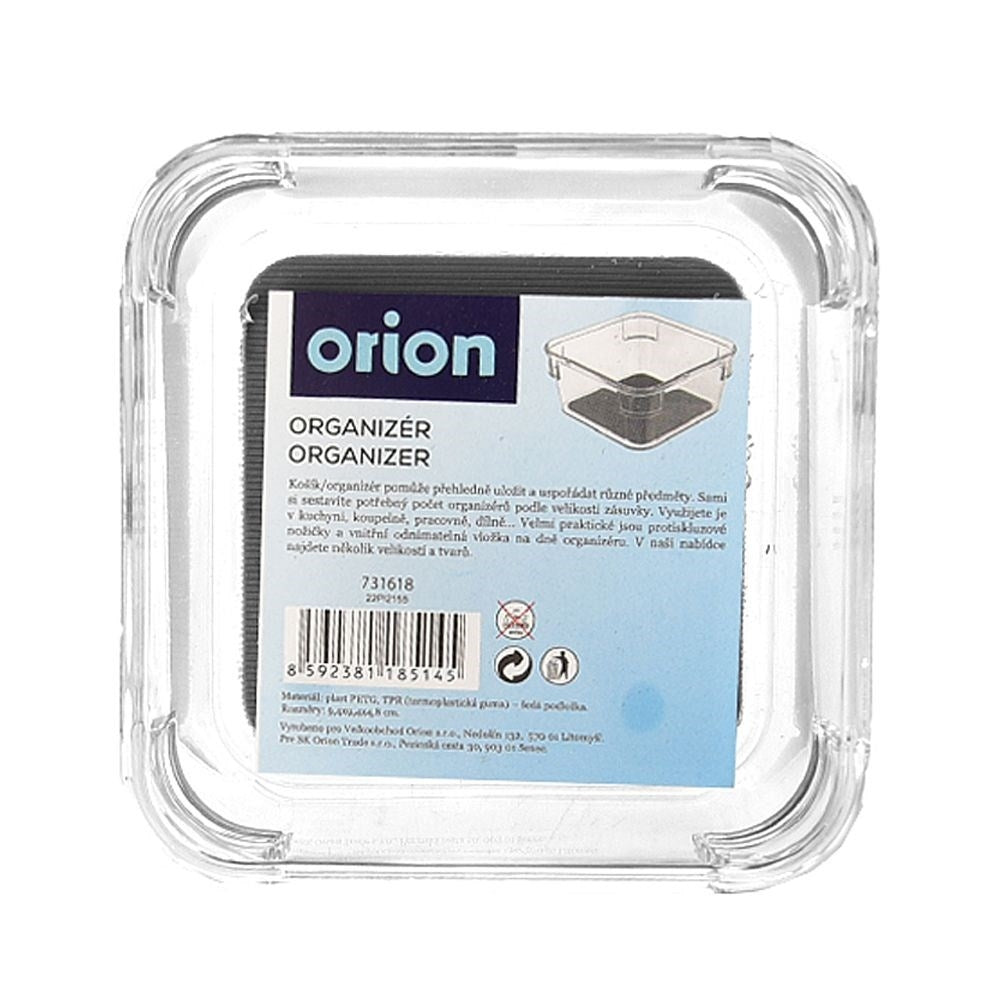 Storage box with non-slip feet and rubber mat