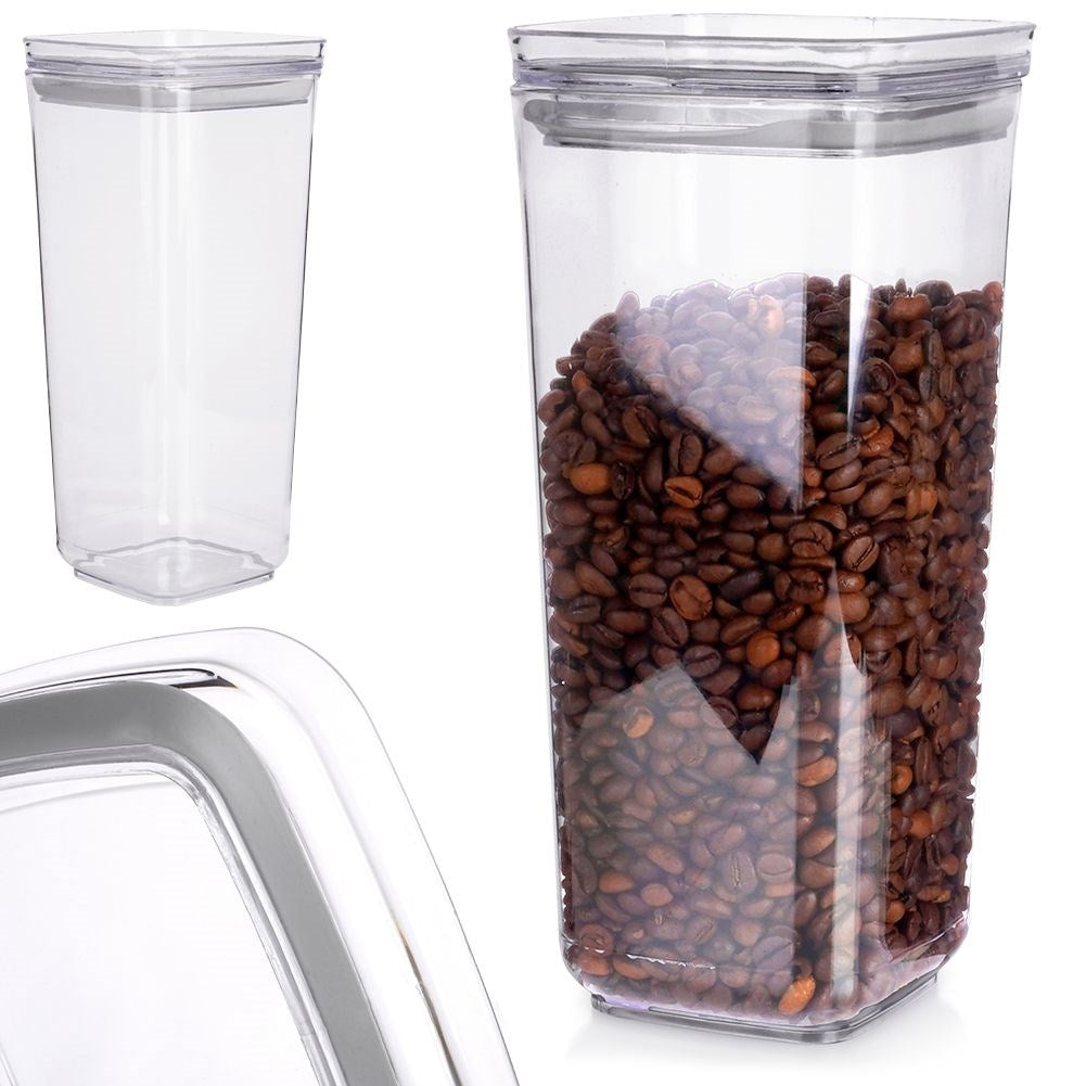 Storage container for dry food, durable material