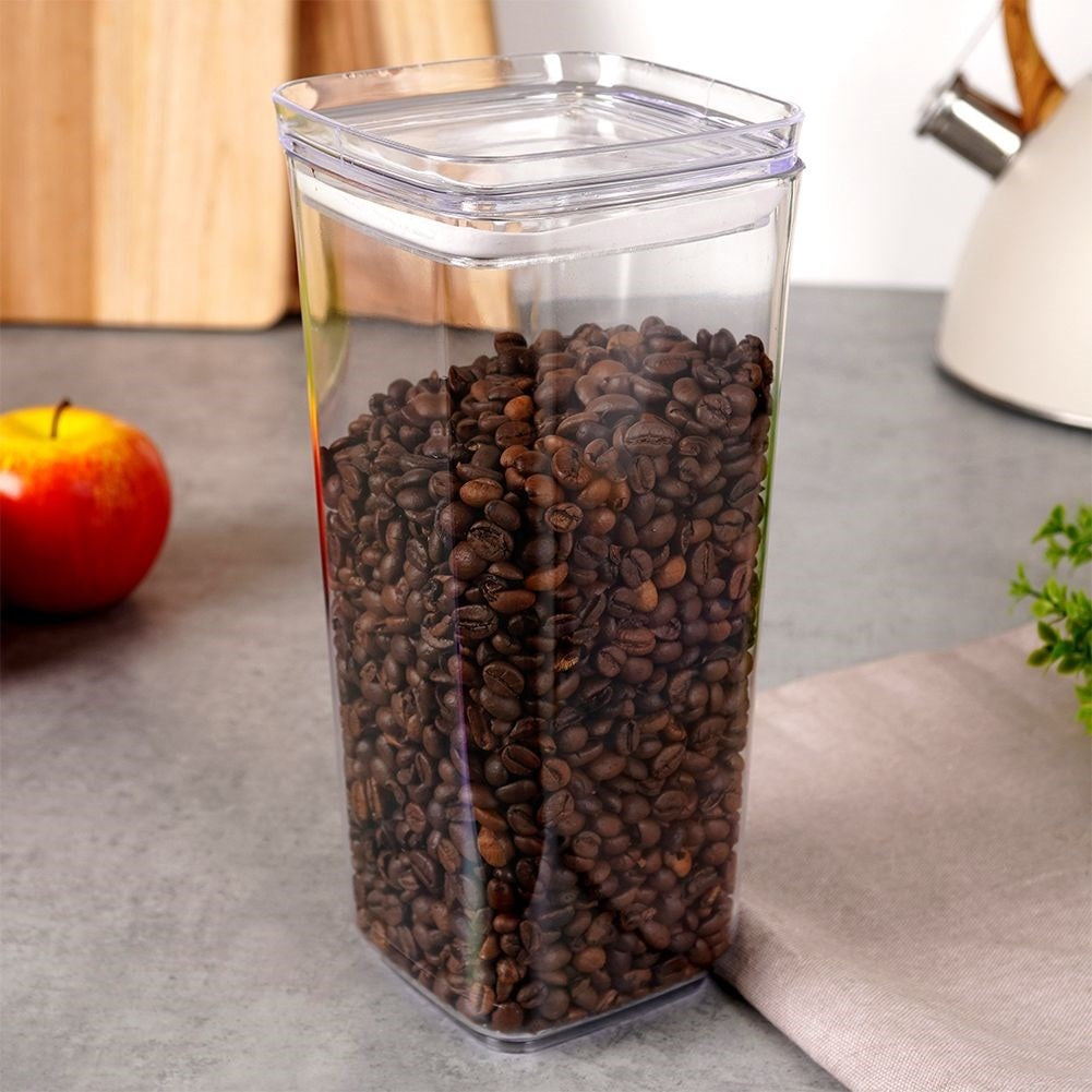 Storage container for dry food, durable material
