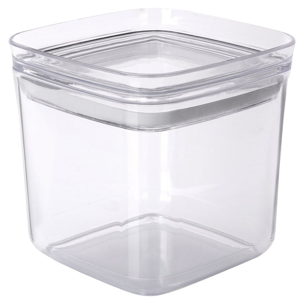 Storage container for dry food in durable plastic