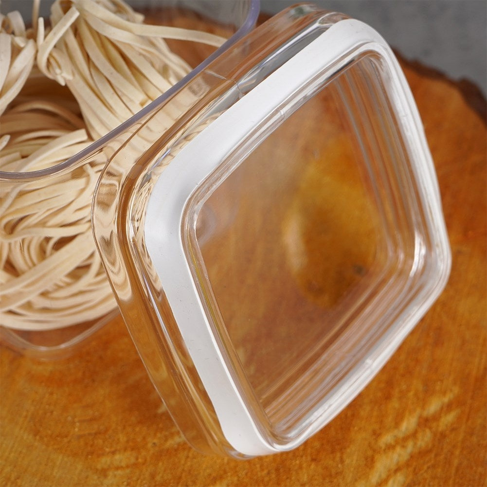 Storage container for dry food in durable plastic