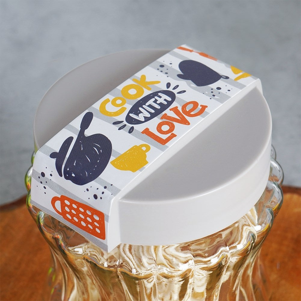 Storage containers for dry food in glass and plastic