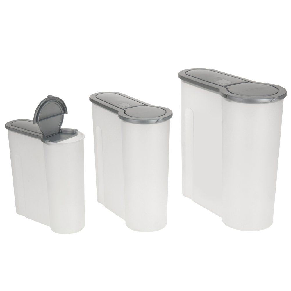 Storage container with dosing lid, dishwasher & freezer safe