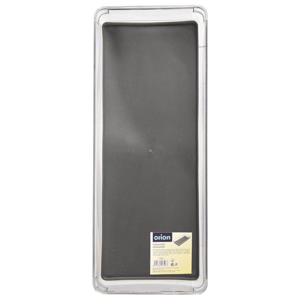 Storage container with non-slip feet and rubber mat