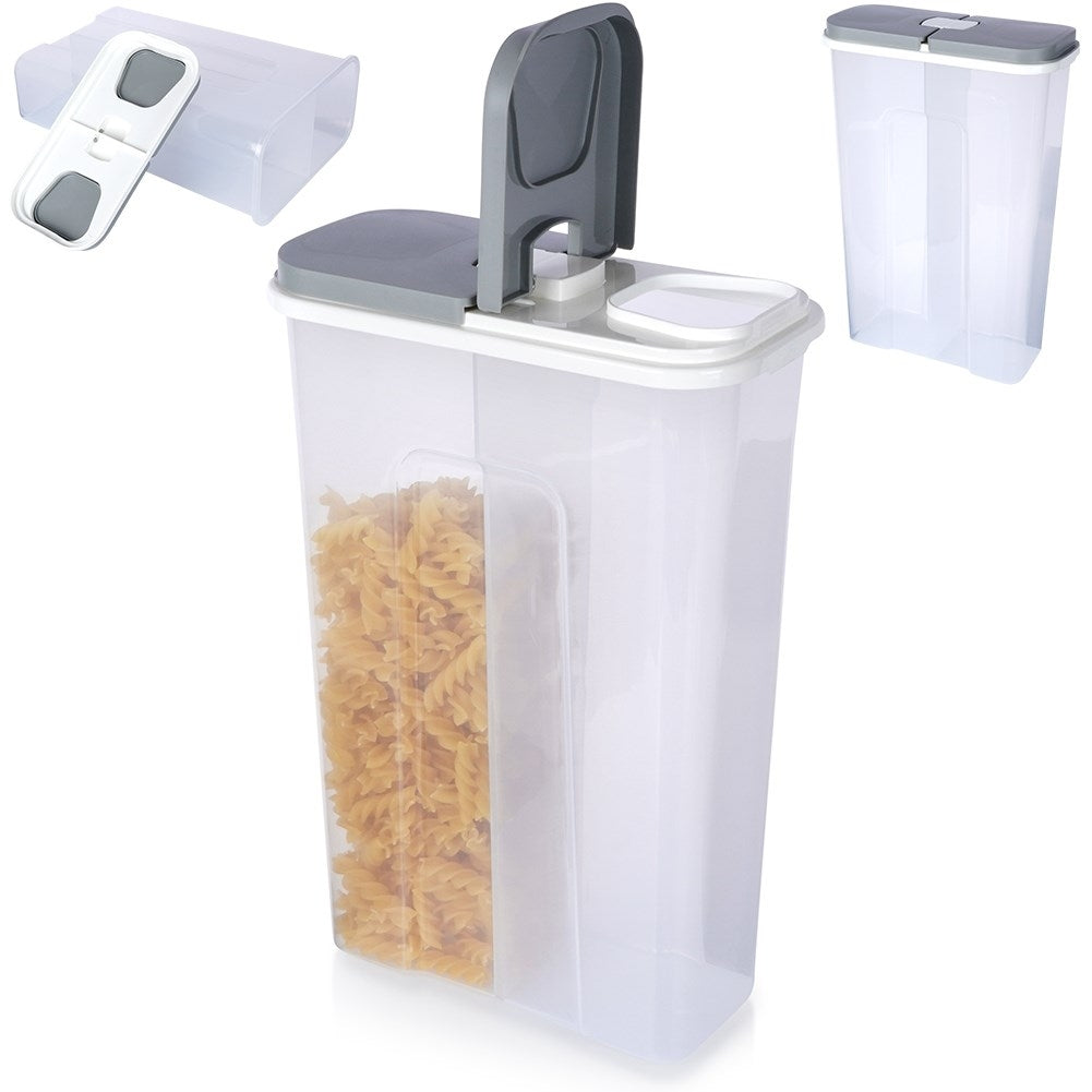 Storage container with two compartments for dry food