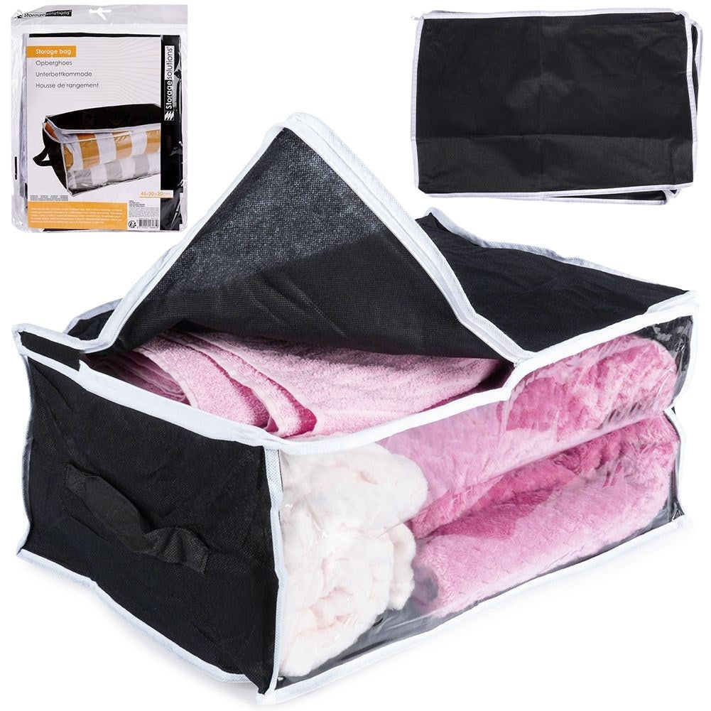 Storage protection for bedding, blankets, pillows and clothes