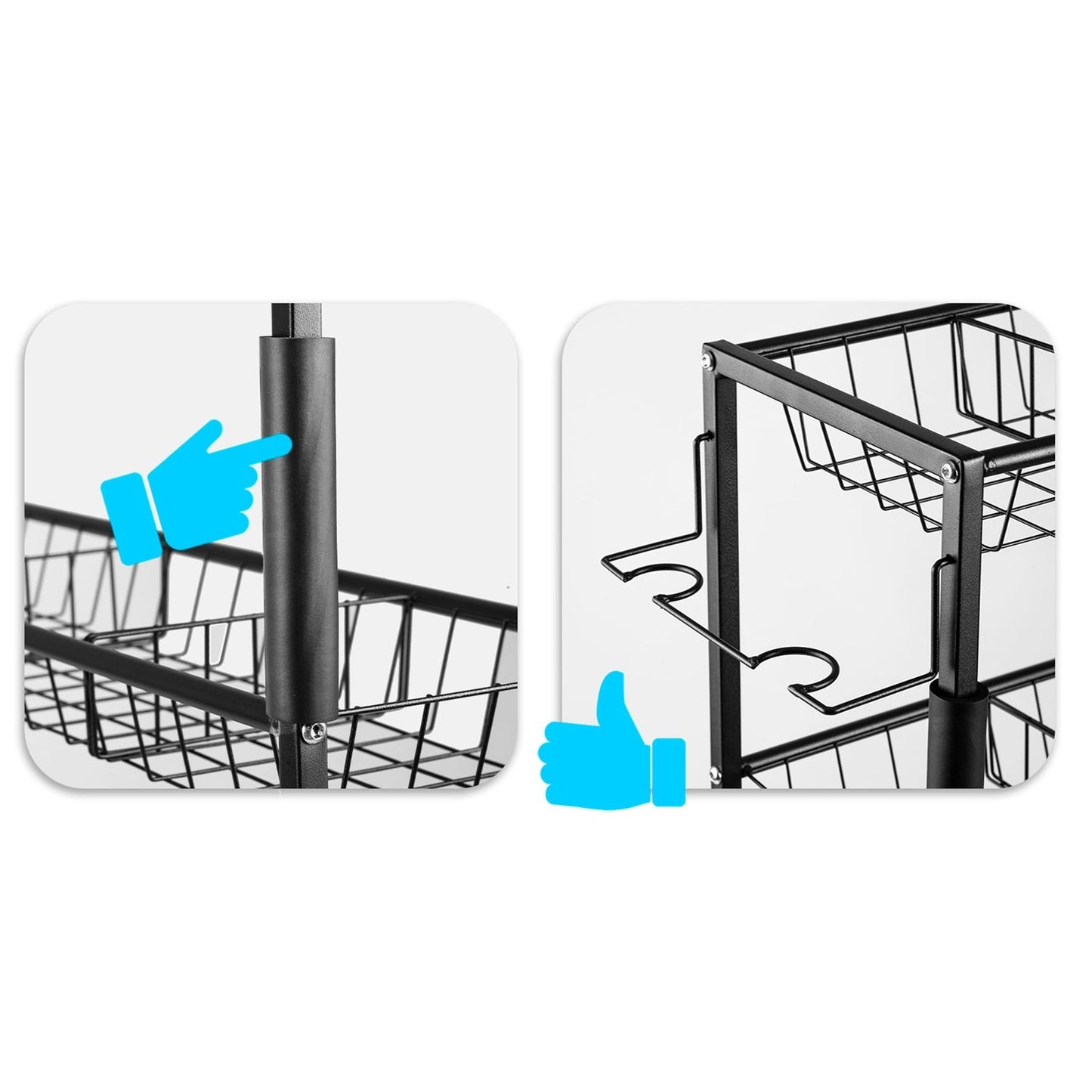 Storage shelf with basket on wheels Humberg HM-780