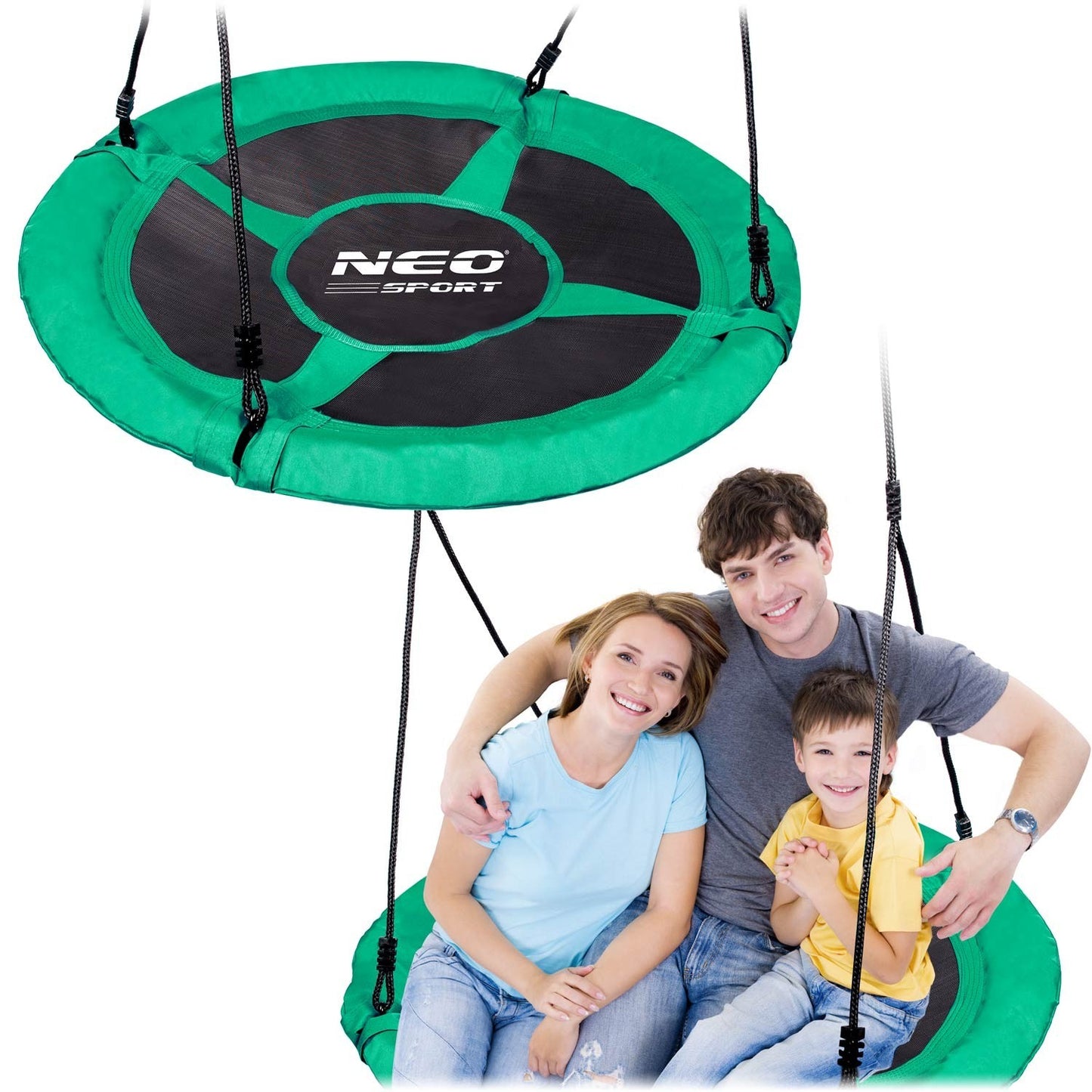 Stork nest swing Swingo XXL Green 95 cm