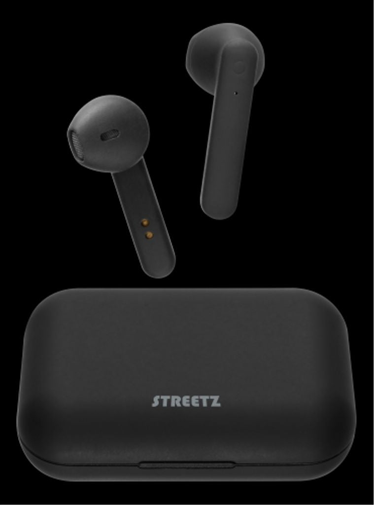 Streetz True Wireless Stereo Bluetooth Headphones - Black