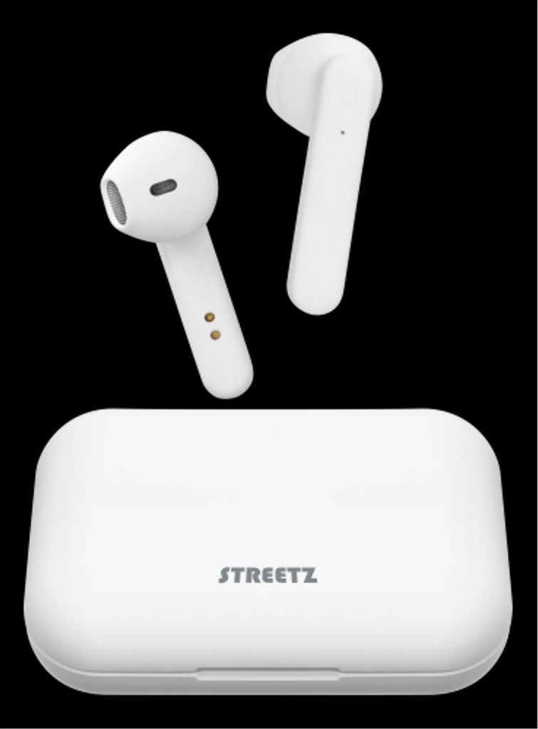 Streetz True Wireless Stereo Bluetooth Headphones - White