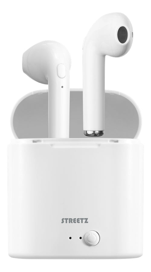 Streetz True Wireless Stereo Headphones - White
