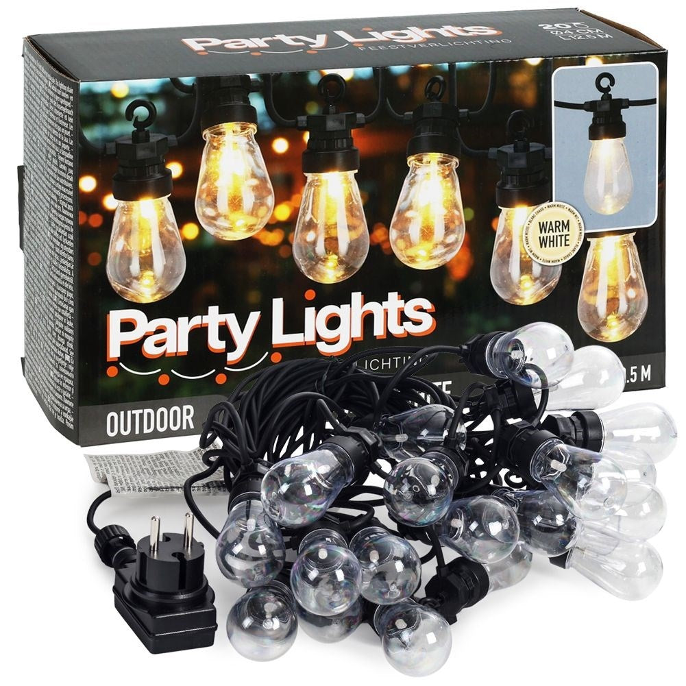 String light for indoors/outdoors with natural glow