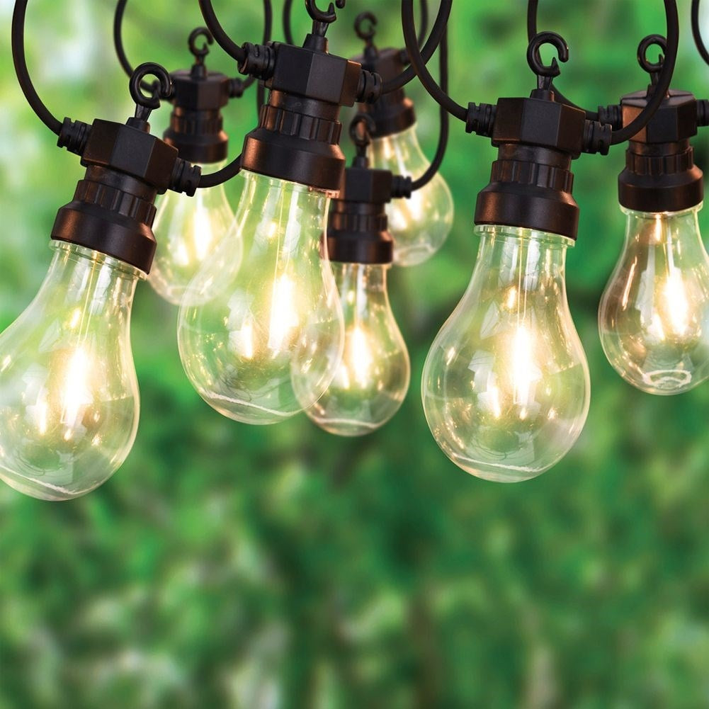 String light for indoors/outdoors with natural glow