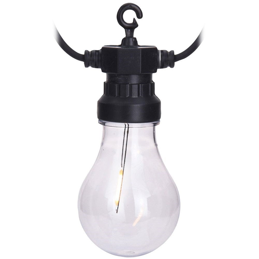 String light for indoors/outdoors with natural glow