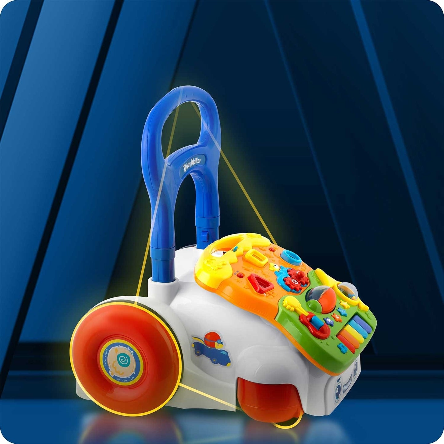 Educational Walker with Music, 2-in-1, White, Ages 6m+