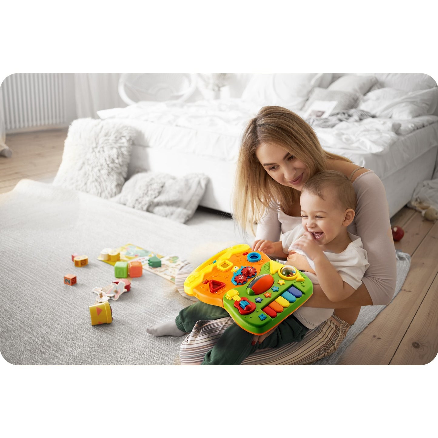 Educational Walker with Music, 2-in-1, White, Ages 6m+