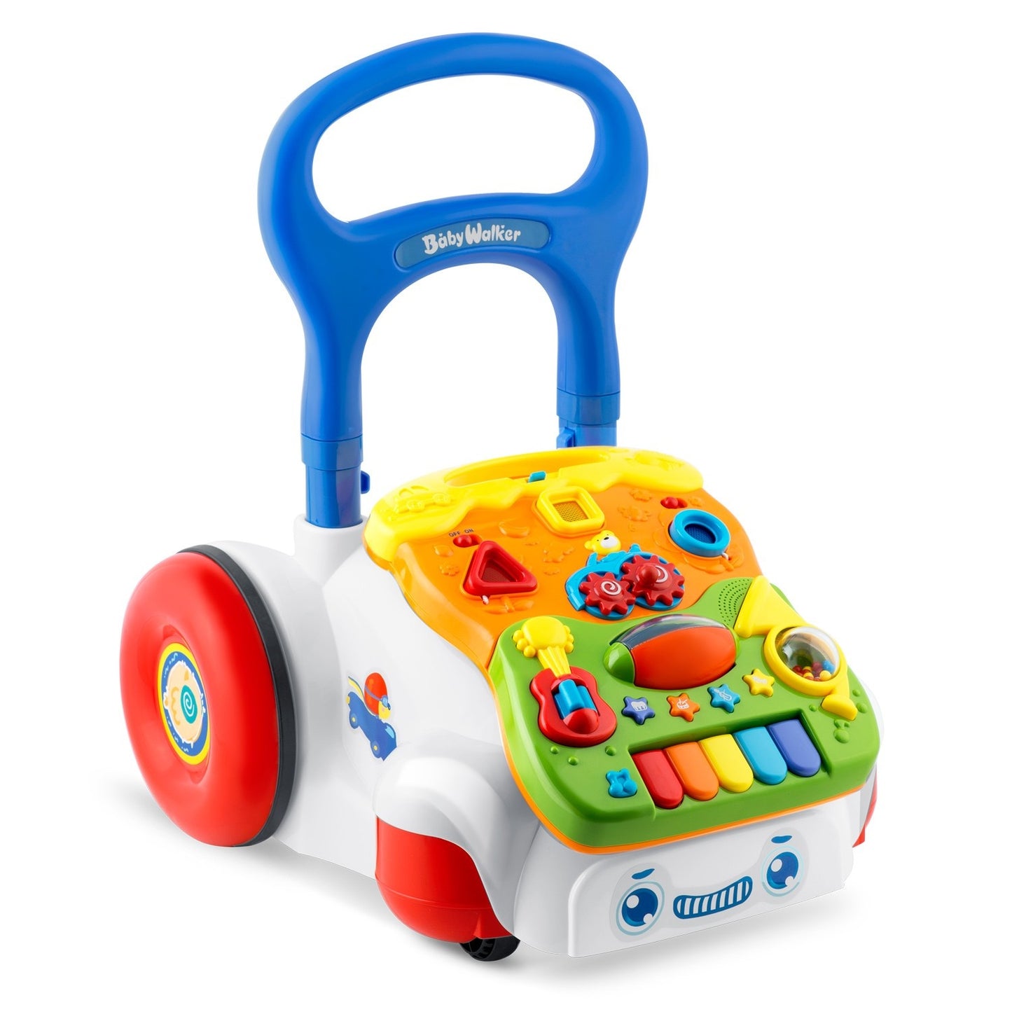 Educational Walker with Music, 2-in-1, White, Ages 6m+