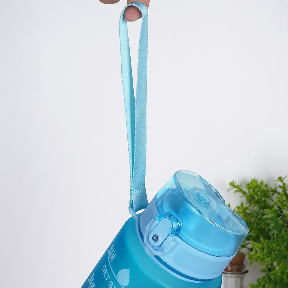 Stylish 1L Water Bottle with Ombre Design and Inspirational Texts