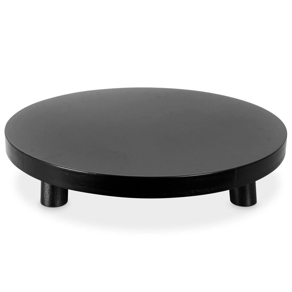 Stylish Black Decorative Tray for Lights and Ornaments