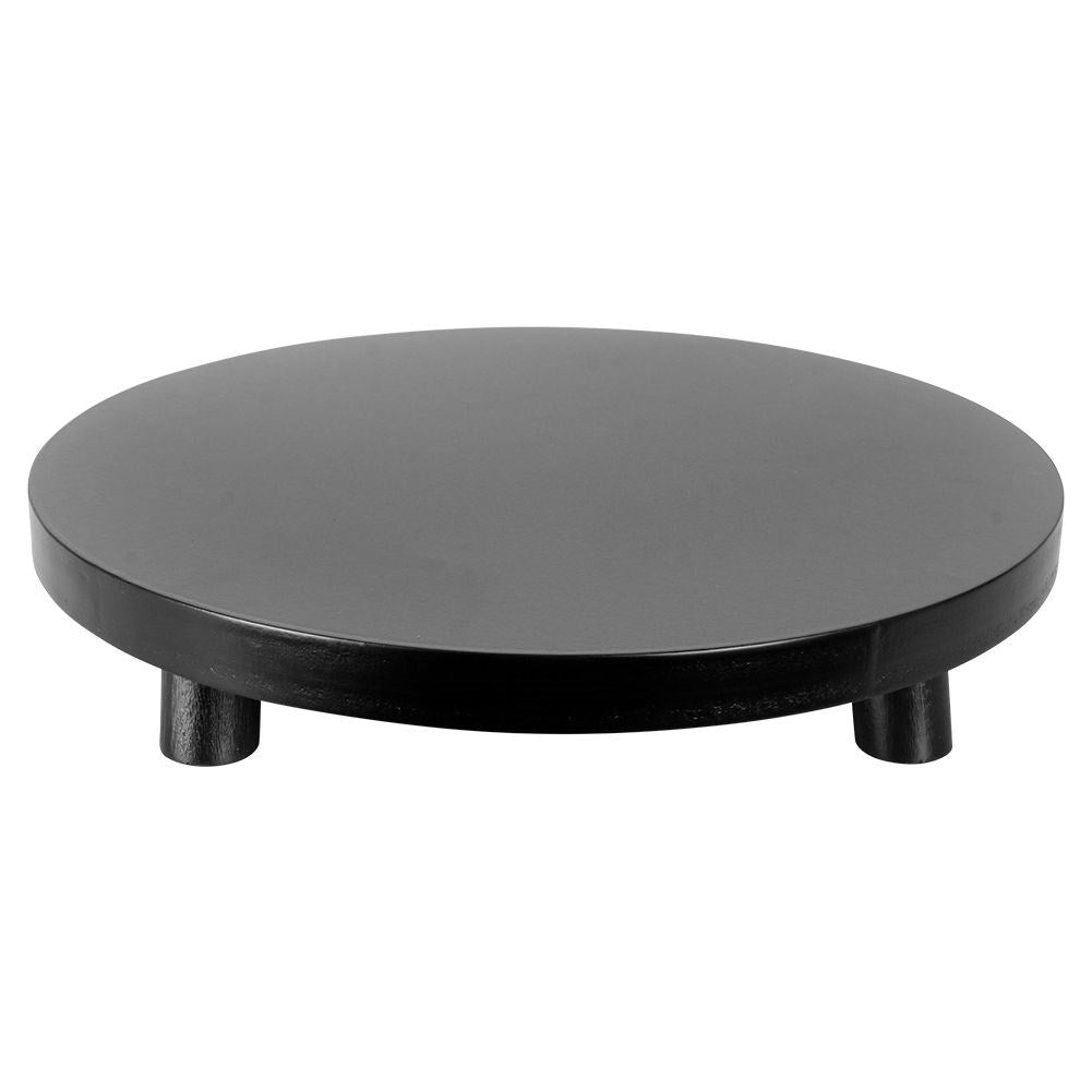 Stylish Black Decorative Tray for Lights and Ornaments