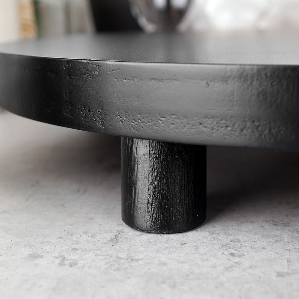 Stylish Black Decorative Tray for Lights and Ornaments