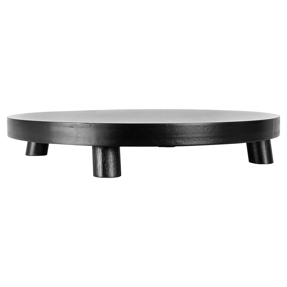 Stylish Black Decorative Tray for Lights and Ornaments