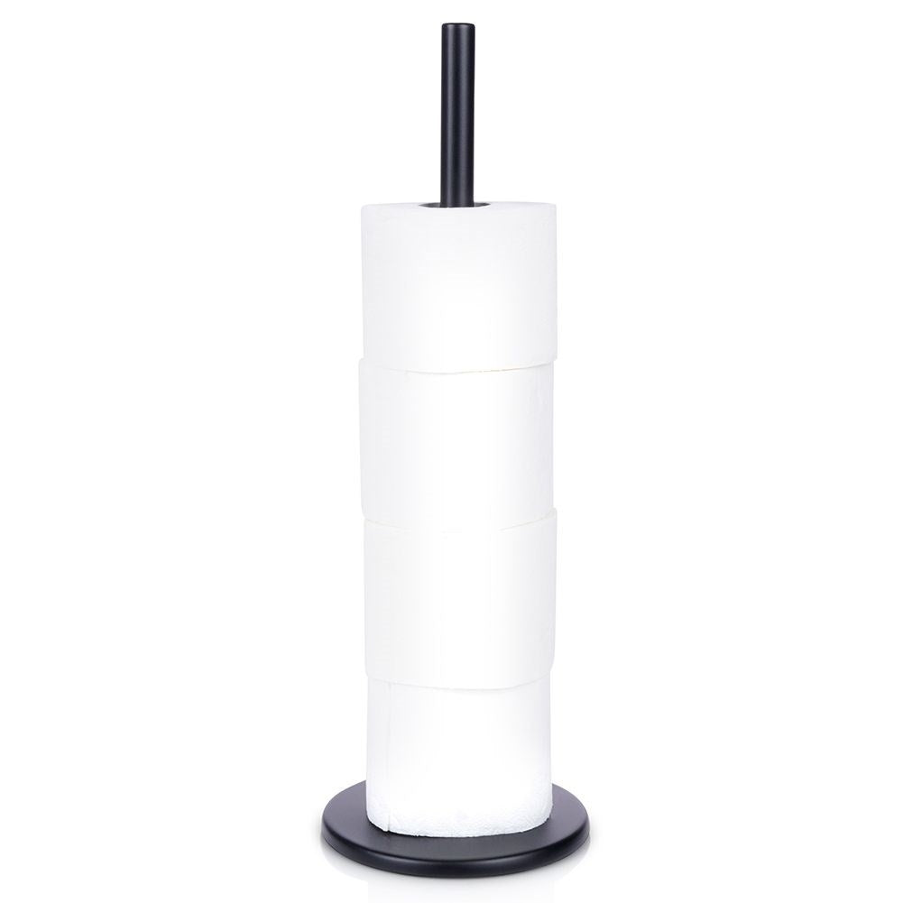 Stylish Black Toilet Roll Holder in Stainless Steel