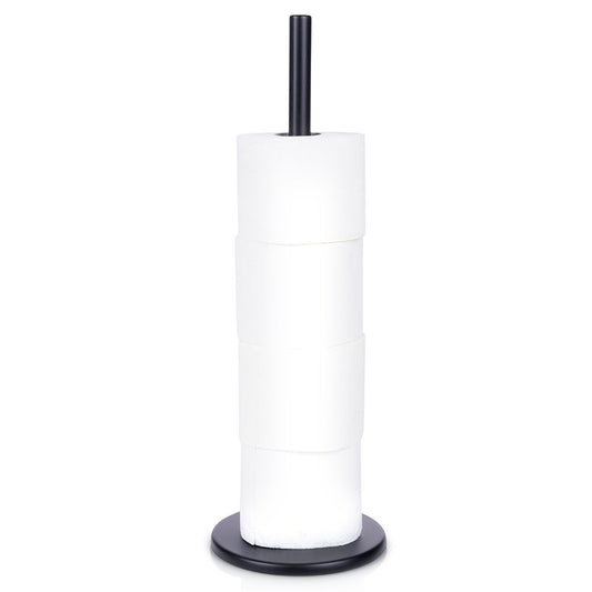 Stylish Black Toilet Roll Holder in Stainless Steel