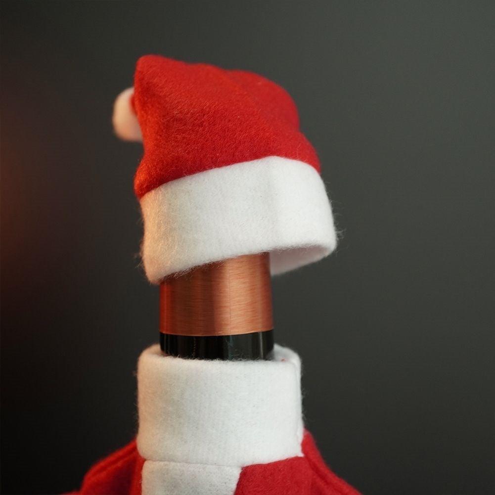 Stylish Christmas bottle case: jacket & Santa hat set