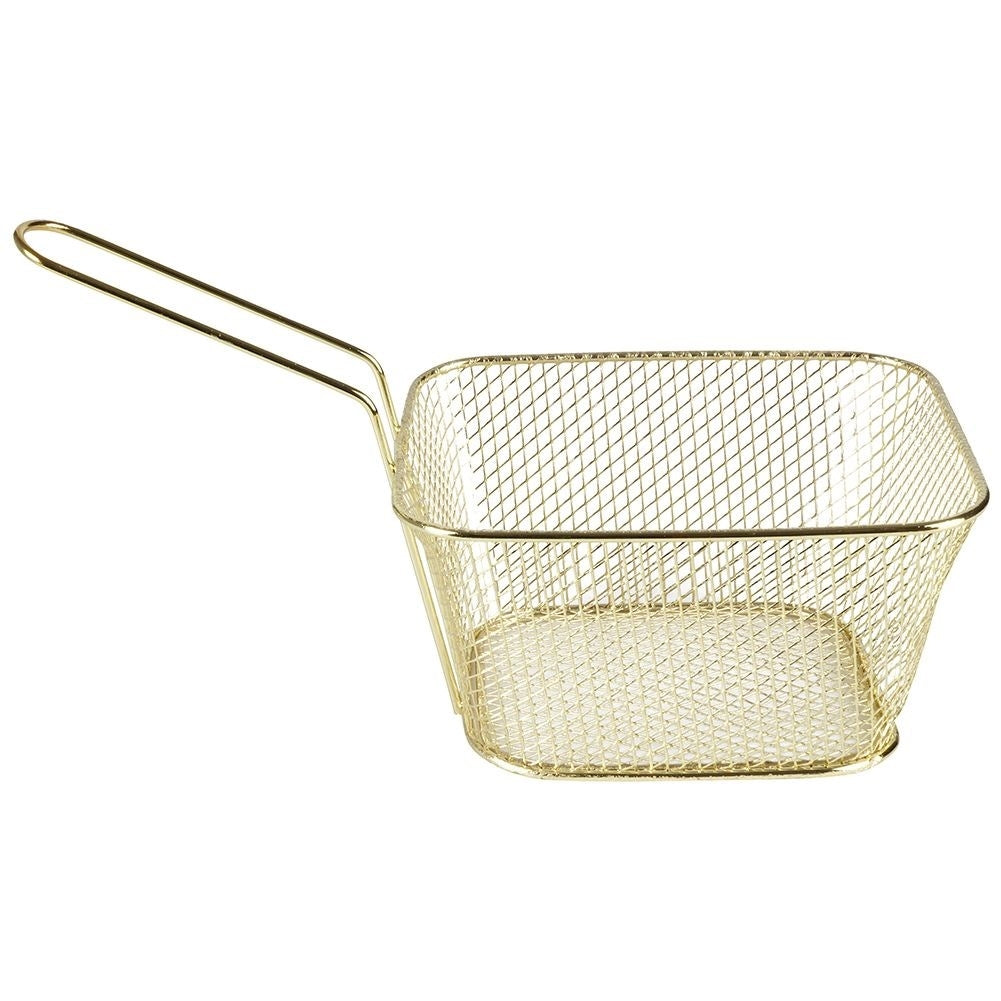 Stylish Serving Basket in Stainless Steel with Handle